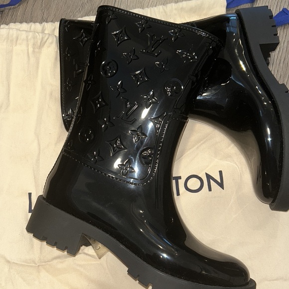 LOUIS VUITTON Drops Flat Half Rain Boot - Picture 6 of 6